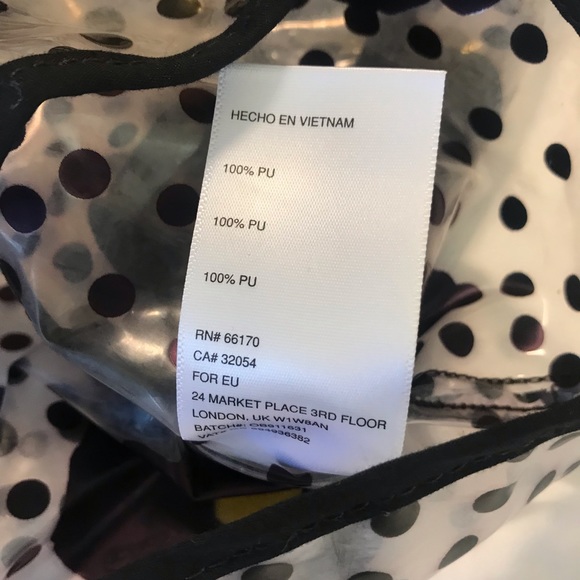 Urban Outfitters Raincoat Floral Polka Dot Large - Picture 4 of 8